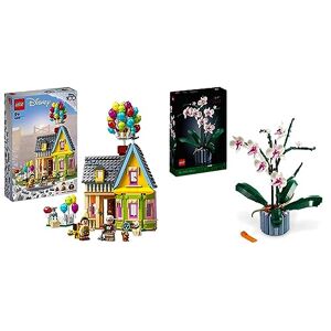 Lego 43217 Disney et Pixar La Maison de « Là-Haut », Jouet avec Ballons & 10311 Icons L’Orchidée Plantes avec Fleurs Artificielles d'Intérieur pour Décoration de Maison, Loisirs Créatifs - Publicité