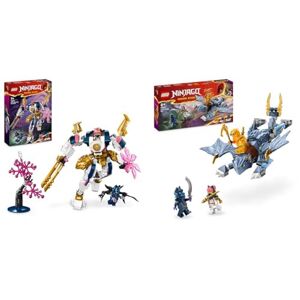 Lego Ninjago Le Robot Élémentaire de la Technologie de Sora, Jouet de Construction & Ninjago Le Jeune Dragon Riyu, Set de Jeu avec 3 Minifigurines de Ninjas pour Jouer en Autonomie - Publicité