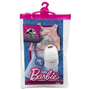 Barbie Fashion Pack thème Jurassic World GRD46 Ensemble vêtements Short, Haut Top, Casquette, Bracelet - Publicité