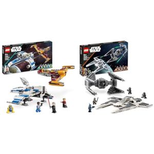 Lego 75348 Star Wars Le Chasseur Fang Mandalorien Contre Le TIE Interceptor & 75364 Star Wars L’E-Wing de la Nouvelle République Contre Le Chasseur de Shin Hati - Publicité