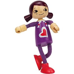 Hape Jouet  Figurine Fille en Bois pour Maison de Poupée en Bois Personnage Enfant Famille en Bois pour Maison de Poupée Jouet pour Enfant à partir de 3 ans Jouet Fille et Garçon - Publicité