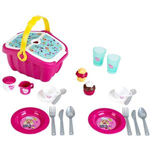 klein Barbie Panier Pique-Nique I Robuste Panier Pique-Nique avec dînette complète et Cupcakes pour Deux Personnes I Dimensions : 25 cm x 20 cm x 22,5 cm I Jouet pour Enfants à partir de Trois Ans - Publicité