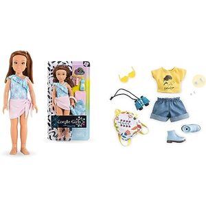 Corolle Girls Coffret Zoé à la Plage, poupée Mannequin + Dressing Nature et Aventure, 28 cm, dès 4 Ans - Publicité