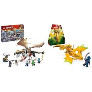 Lego Ninjago Egalt Le Maître Dragon, Jouet Ninja avec 5 Minifigurines Ninja Dont Personnages Lloyd & Ninjago L’Attaque du Dragon Rebelle d’Arin, Set de Ninja avec Jouet de Dragon et Figurines - Publicité