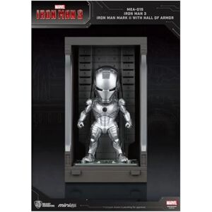 Beast Kingdom Toys Iron Man 3 Figurine Mini Egg Attack Hall of Armor Iron Man Mark II 8 cm MEA-015B - Publicité