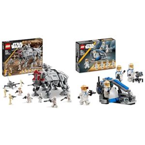 Lego 75337 Star Wars Le Marcheur at-Te, Jouet, Construction de Figurines de Droïdes de Combat & 75359 Star Wars Pack de Combat des Clone Troopers de la 332e Compagnie d’Ahsoka - Publicité