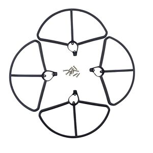 ZYGY 4PCS Protecteurs d'Hélice Amovible Amortisseur de Chocs pour Hubsan H501S RC Quadcopter Drone Noir - Publicité