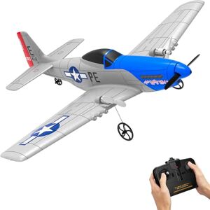 VOLANTEXRC Jouet d'avion télécommandé avec télécommande 2 canaux 2,4 GHz RTF Avion radiocommandé pour Adultes et Enfants Facile et prêt à Voler P51D Mustang RTF - Publicité