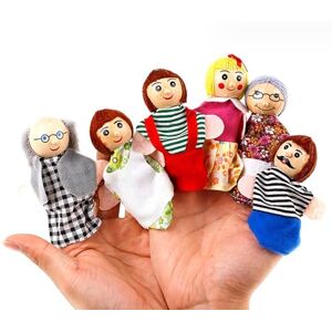 Bogoro Marionnettes A Doigts 6 Pièces Marionnettes à Doigt Main,Finger Puppets Set, Marionnette à Doigt pour Garçons Et Filles Cadeaux pour Noël Pâques et fête d'enfants - Publicité