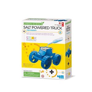 4M 403409 Salt Powered Truck-A Science kit for Kids 5+, Blue - Publicité