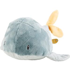 Nattou Peluche en Polyester, Sally la Baleine, Compagnon de Route dès la Naissance, env. 32 cm, Roméo, Jules et Sally, Bleu foncé - Publicité