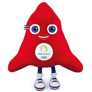 Doudou et Compagnie Peluche Phryge Géante 130 cm Mascotte Officielle JO PARIS 2024 Peluche Rouge des Jeux Olympiques et Paralympiques Paris 2024 Forme Bonnet Phrygien -130 cm JO2406 - Publicité