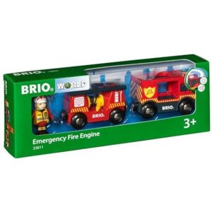 Brio World 33811 Camion de Pompiers Son et Lumière Piles incluses pour Circuit de Train en Bois Jouet pour garçons et Filles à partir de 3 Ans - Publicité