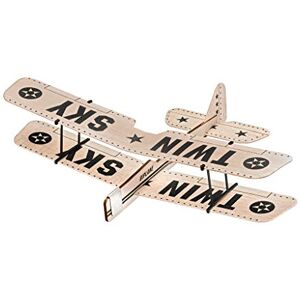 Revell - Avion à Lancer BalsaBirds-Twin Sky 24314, Beige - Publicité