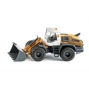 SIKU 3561, Chargeuse sur Pneus Liebherr L 556, 1:50, métal/plastique, Orange, Chargeur frontal mobile, Capot moteur ouvrable, - Publicité