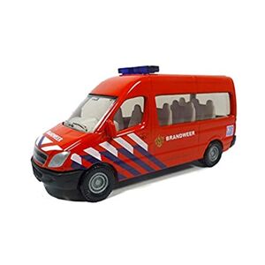 SIKU 0808003, Transporteur de Pompiers Pays-Bas, Métal/Plastique, Rouge, Attelage de Remorque, Voiture Jouet pour Enfants - Publicité