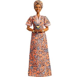 Barbie Signature Maya Angelou, poupée de Collection Femmes d'Exception en Robe Longue avec imprimé Floral, Jouet Collector, GXF46 - Publicité