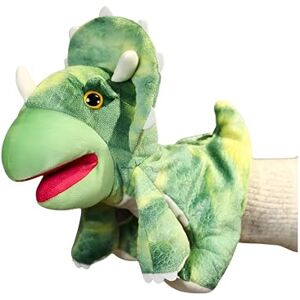 Proumhang Marionnettes de Dinosaures Enfants,Marionnette Tyrannosaurus Dilophosaurus Triceratops,Peluche Dinosaure Animal en Peluche Jouets d'histoire pour Garçons et Filles de 3 à 8 Ans Style 7 - Publicité