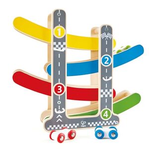 Hape Fast Flip Racetrack Wooden Toddler Toy (18+ Months) - Publicité