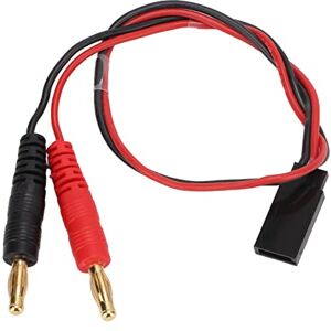 RiToEasysports Fil en Silicone Souple pour Futaba Femelle vers 4.0 Câble Adaptateur Banane Mâle pour équilibre de Batterie LiPo Chargeant 22 AWG pour Voiture Télécommandée, Avion, Bateau - Publicité