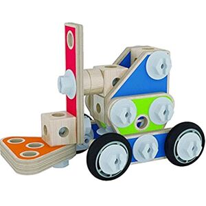 Hape Jouet  Kit de Construction Bois 62 Pièces Multicolor A Assembler En S'amusant Vis, Plaque, Outils, Roues Jeu en Bois Pour Enfant à Partir de 3 ans - Publicité