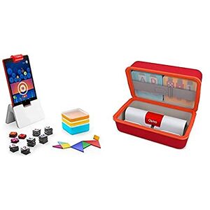 Osmo Genius Starter Kit for Fire Tablet -Ages 6-10 Math, Spelling, Creativity & More STEM Toy iPad Base Included, 5 Educational Learning Games &  Grab & Go Small Storage Case - Publicité