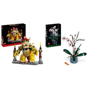 Lego 71411 Super Mario Le Puissant Bowser, Figurine à Construire, Modèle 3D & 10311 Icons L’Orchidée Plantes avec Fleurs Artificielles d'Intérieur pour Décoration de Maison, Loisirs Créatifs - Publicité