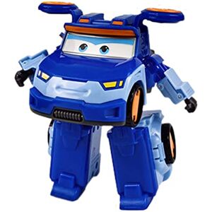 WHFMATPQB Super Wing Robot Transformateur Jouets en Plastique Collection D'ornements Garçon Et Fille Cadeau De Vacances d'anniversaire Cadeau De Noël Personnages Animésensemble De Jeu Yuang Leo - Publicité