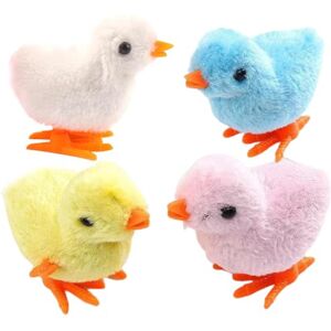 Paodduk Jouet à remonter Le Poulet Jouet à remonter Le Poulet Jouet à remonter Le Poulet Jouet en Peluche à remonter Le Poulet Cadeau d'anniversaire pour la fête de Pâque - Publicité