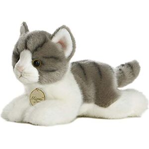 Aurora MiYoni Chat tigré en Peluche pour Enfants Gris et Blanc 20 cm - Publicité