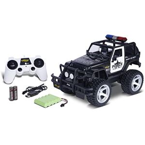 Carson 500404267 1:12 Jeep Wrangler Police 2.4G 100% RTR Voiture télécommandée, véhicule RC, Piles et radiocommande incluses,Voiture télécommandée pour Enfants, Voiture RC - Publicité