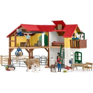 Schleich 42407 FARM WORLD – Ferme avec étable et animaux, coffret de 97 pièces avec figurines de fermier, plusieurs animaux et accessoires, jouets de ferme pour enfants dès 3 ans - Publicité