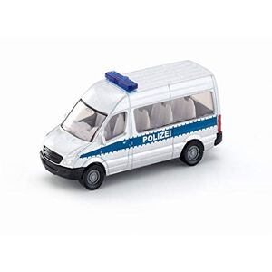 SIKU 0804, Fourgon de police, métal/plastique, Argenté, Attelage de remorque, voiture jouet pour enfants - Publicité