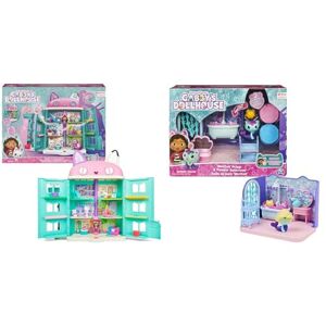 Gabby et la Maison Magique - Gabby's Dollhouse - PACK 2 FIGURINES ET  ACCESSOIRES - Coffret Studio d'Art - Gabby, 1 Figurine Chat Et Accessoires  