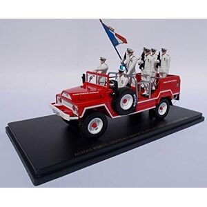 ALERTE 0087 Voiture de défilé Porte Drapeau des Marins Pompiers de Marseille ACMAT BMPM Figurines incluses édité à 350 pièces Echelle 1/43 - Publicité