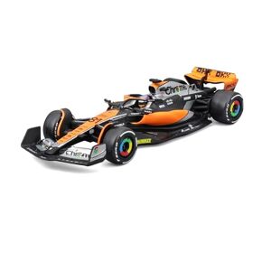 Bburago F1 McLaren MCL60 British 2023   Oscar Piastri 81 avec vitrine et pilote Miniature modèle voiture cadeau alliage sous pression ABS à collectionner échelle 1:43 - Publicité