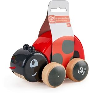 Hape Coccinelle Jouet en Bois Enfant 18 Mois Jouet à Tirer et Pousser Motricité, Imagination & Dextérité de l'Enfant Jouet 1 an et plus 100% Sûre Avec Ficelle Facile à Saisir par les Petits - Publicité