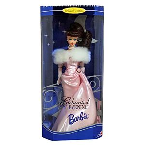 Barbie 1995  Enchanted EVENING Soirée enchantée Robe de soirée rose- Edition Collector Fashion and Doll Reproduction Poupée Brune #15407 - Publicité