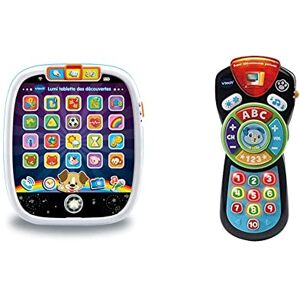 VTech - Lumi Tablette des Découvertes, 602905 Version FR & Super TELECOMMANDE PARLANTE Baby Jouet Premier Age, 80-606275, Multicolore Version FR - Publicité