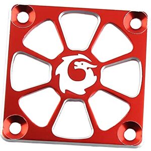 Milageto Remplacements de couverture de ventilateur de refroidissement de moteur électrique de l'alliage d'aluminium 40mm RC, Rouge - Publicité