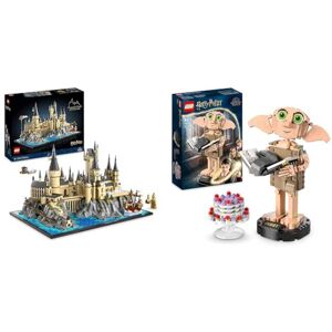 Lego 76419 Harry Potter Le Château et Le Domaine de Poudlard, Grande Maquette & 76421 Harry Potter Dobby l’Elfe de Maison, Cadeau de Noël, Jouet de Figurine et Accessoire de Décoration - Publicité