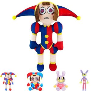 LUKIUP The Amazing Digital Circus Plush, Pomni et Jax Digital Circus Plush, Poupée de Cirque Numérique, Plush Toys for Circus Clowns pour Enfants/Adultes/Fans De Télévision, Cadeau d'anniversaire(C) - Publicité