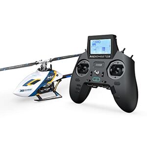 OMPHOBBY M2 Evo Prêt pour Le Vol Rc Helicopter Outdoor Entraînement Direct à Deux Moteurs sans Balais Télécommande 6CH Hélicoptère Adulte,RC Plan 3D avec Télécommande Mini UAV RTF (Blanc) - Publicité