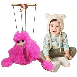 Ecoticfate Marionnette Autruche   Marionnette d'oiseau Interactive Peluche d'autruche avec des Expressions faciales réalistes, Jouets éducatifs pour, marionnette à Cordes d'oiseau - Publicité