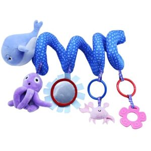 HEMOTON 1 Pc Jouets pour bébé jouet de dentition pour berceau jouets suspendus pour berceau jouets musicaux jouets enfants jouet de berceau pour bébé peluche musique miroir de sécurité - Publicité