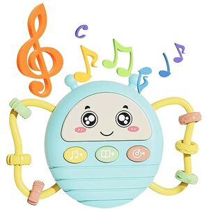 Vllold Instruments de musique pour   Jouets de dentition de dessin animé 2 en 1   Jouet musical éducatif pour vacances, cadeaux d'anniversaire de Noël, jouets pour pour garçons, filles, exercice pour - Publicité