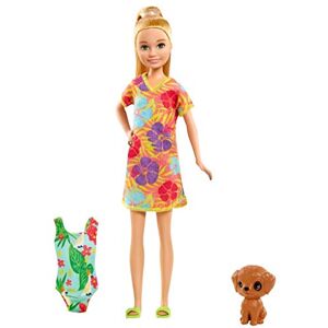 Barbie Famille l'anniversaire Perdu de Chelsea Coffret poupée Stacie et Son Chiot, Accessoires de Voyage Inclus, Jouet pour Enfant, GRT89 - Publicité