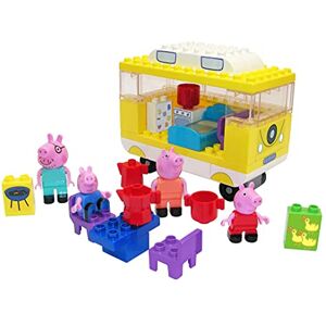 Simba Big Bloxx Peppa Pig Camping-car Set de Construction Briques 54 pièces 4 Figurines Incluses Jouet pour Enfant Dès 18 Mois 800057145 - Publicité