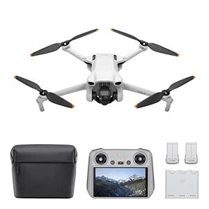 DJI Bundle Fly More  Mini 3 ( RC) – Mini Drone Caméra Léger avec Nacelle à 3 Axes et Vidéo 4K HDR, Trois Batteries pour un Vol de 114 Min, Prise de Vue Verticale, Transmission Vidéo jusqu’à 10 km - Publicité