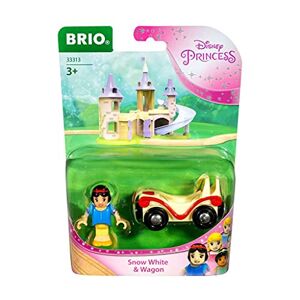 Brio 33313 Blanche-Neige & Wagon/Disney Princesses Accessoire pour Circuit de Train en Bois avec connexions aimantées A partir de 3 Ans - Publicité